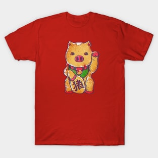 Piggy Maneki Neko T-Shirt